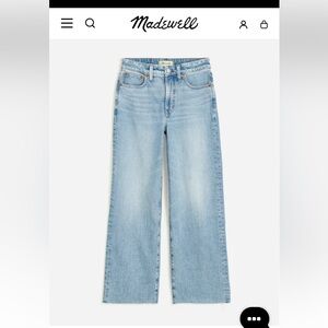 Madewell The Tall Curvy Perfect Vintage Wide-Leg Crop Jean, 29 Tall, 29T